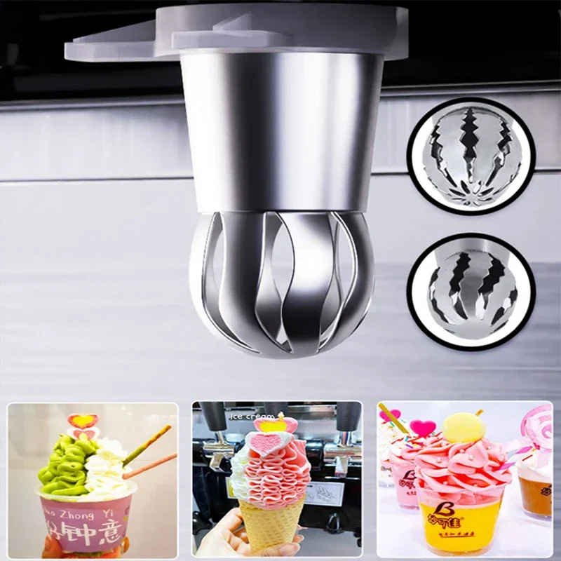 For Dongbei Ice Cream Machine Network Red Flower Petal Shape Hat Ice Cream Flower Shape Hat Ice Cream Machine Accessories