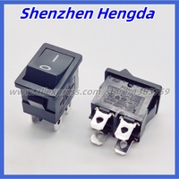 5Pcs PS8A-11 KCD1-104 Rocker Switch 12A 6A 250V Copper-Pin Silver Contact 4-Pin 2-Gear