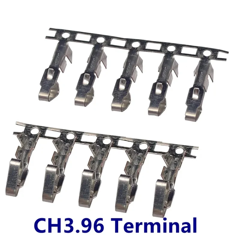 100pcs/lot CH3.96 Terminal Plug Connectors Spacing 3.96MM Wire Cable Housing Female Pin