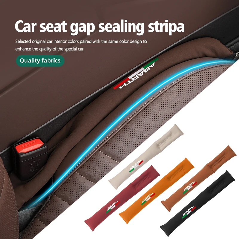 Car Seat Gap Filler Seat Side Seam Plug Leak-proof Filling Strip For Abarth 124 125 500 695 5CC TC Spider Panda