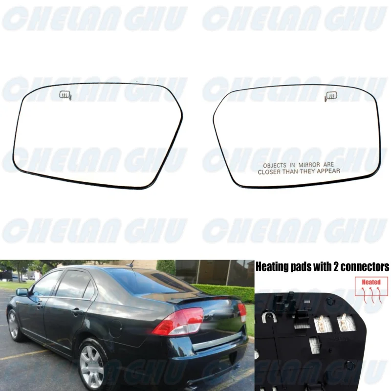 

1 Pair Heated Rearview Mirror Glass for Ford Fusion / Mercury Milan 2006 2007 2008 2009 2010 Car accessories