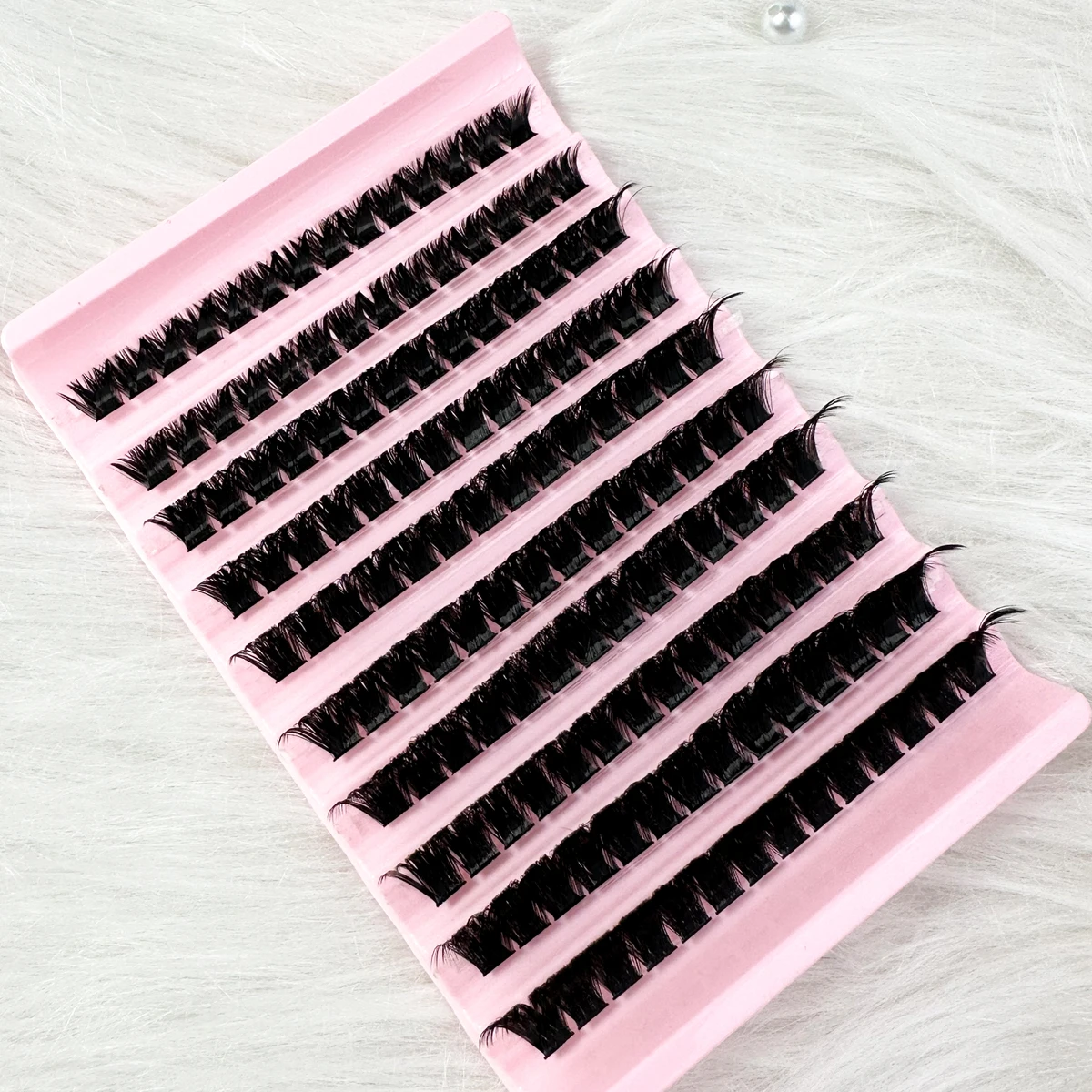 160D Mix 5D Fluffy Individual Lashes Clusters Extensions False Eyelash DIY at Home Cluster Makeup Eyelash Extension Kit