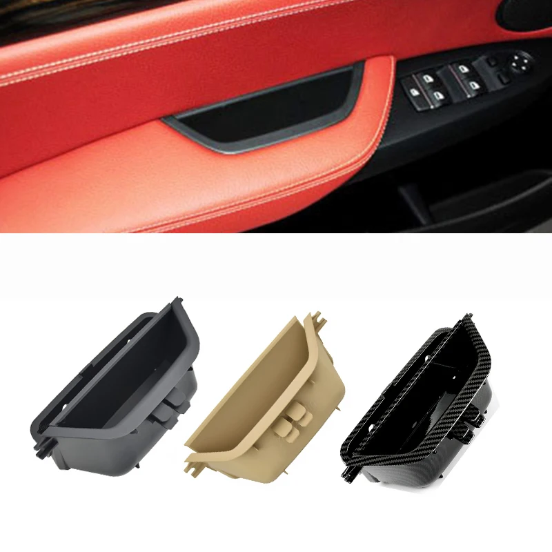 4pcs Car Interior Door Handle Inner Driver's Seat Side Panel Handle Pull ABS Trim for BMW X3 X4 F25 F26 2010-2017