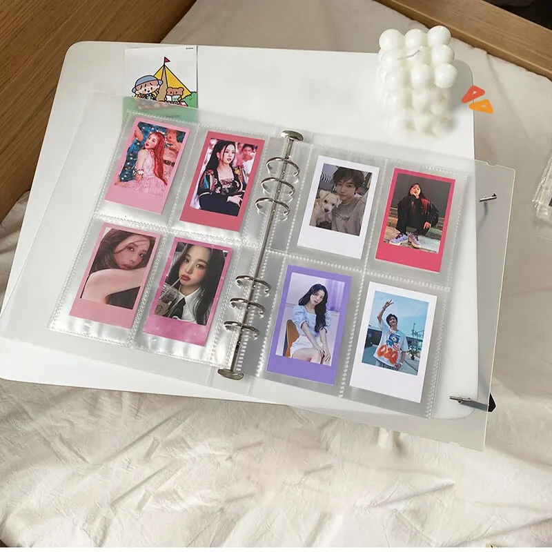 (1pc)Korean Ins Same Style Polaroid Album A5 Loose Sheet 3-inch Photo Guka Small Card Sticker Material Memo Storage Booklet