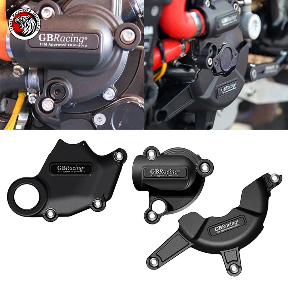 الغطاء الواقي مناسب لملحقات الدراجات النارية مجموعة غطاء حماية المحرك لـ GBracing لـ Ducati 1198-2007-2011 #2
