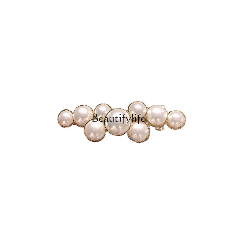 

Exquisite High-End Pearl Small Flower Floral Hair Clip Spring Clip Barrettes