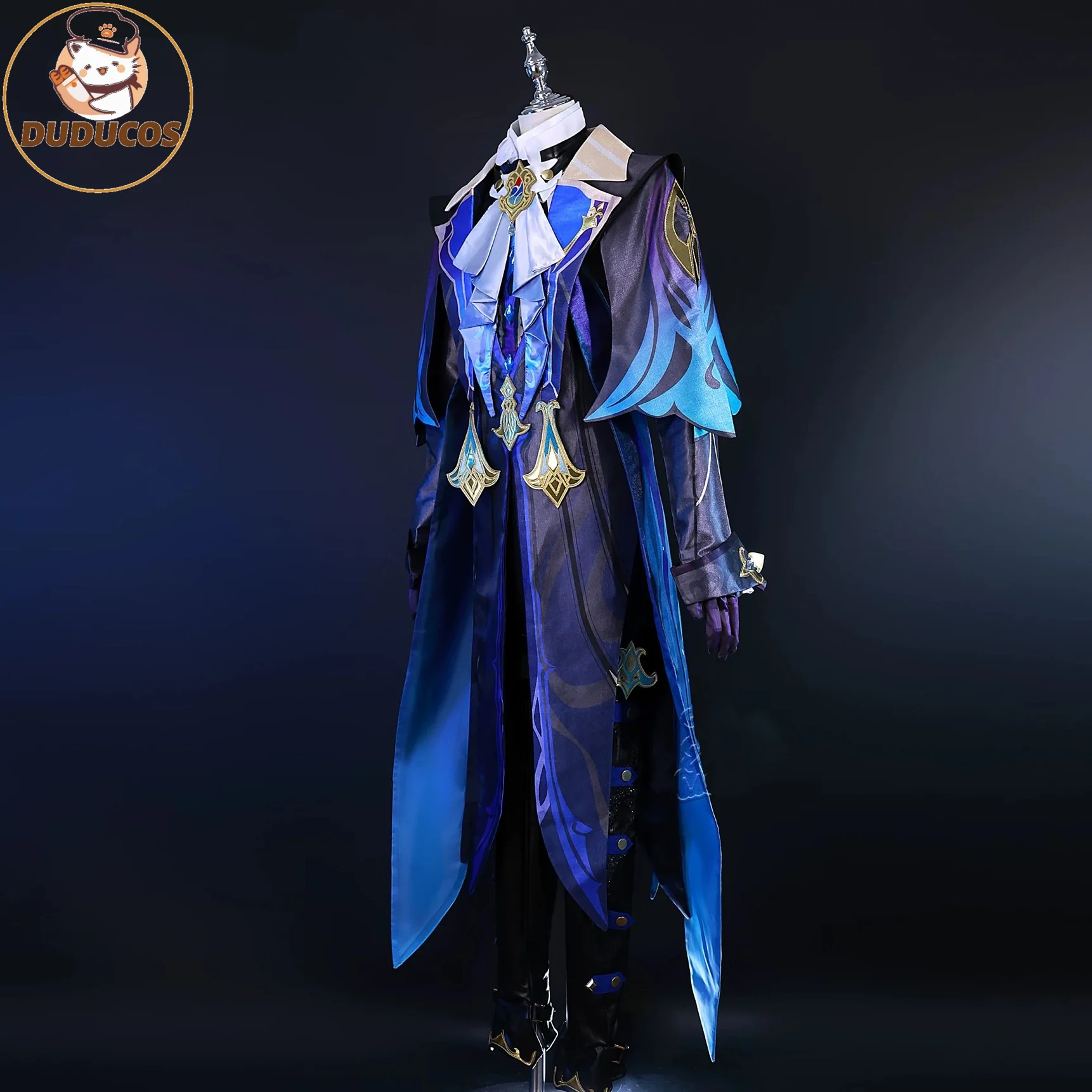 Neuvillette Cosplay Game Genshinimpact Neuvillette Cosplay Costume Fontaine Chief Justice Anime Uniform Halloween Party Costume