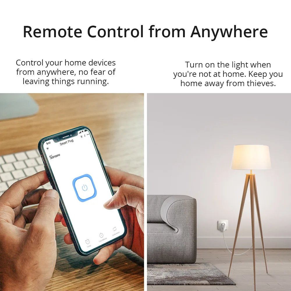 SONOFF S26 R2 Zigbee Smart Plug 16A EU Wireless Outlet DE/ FR/ UK Power Socket APP Remote Control Work with Alexa Google Home