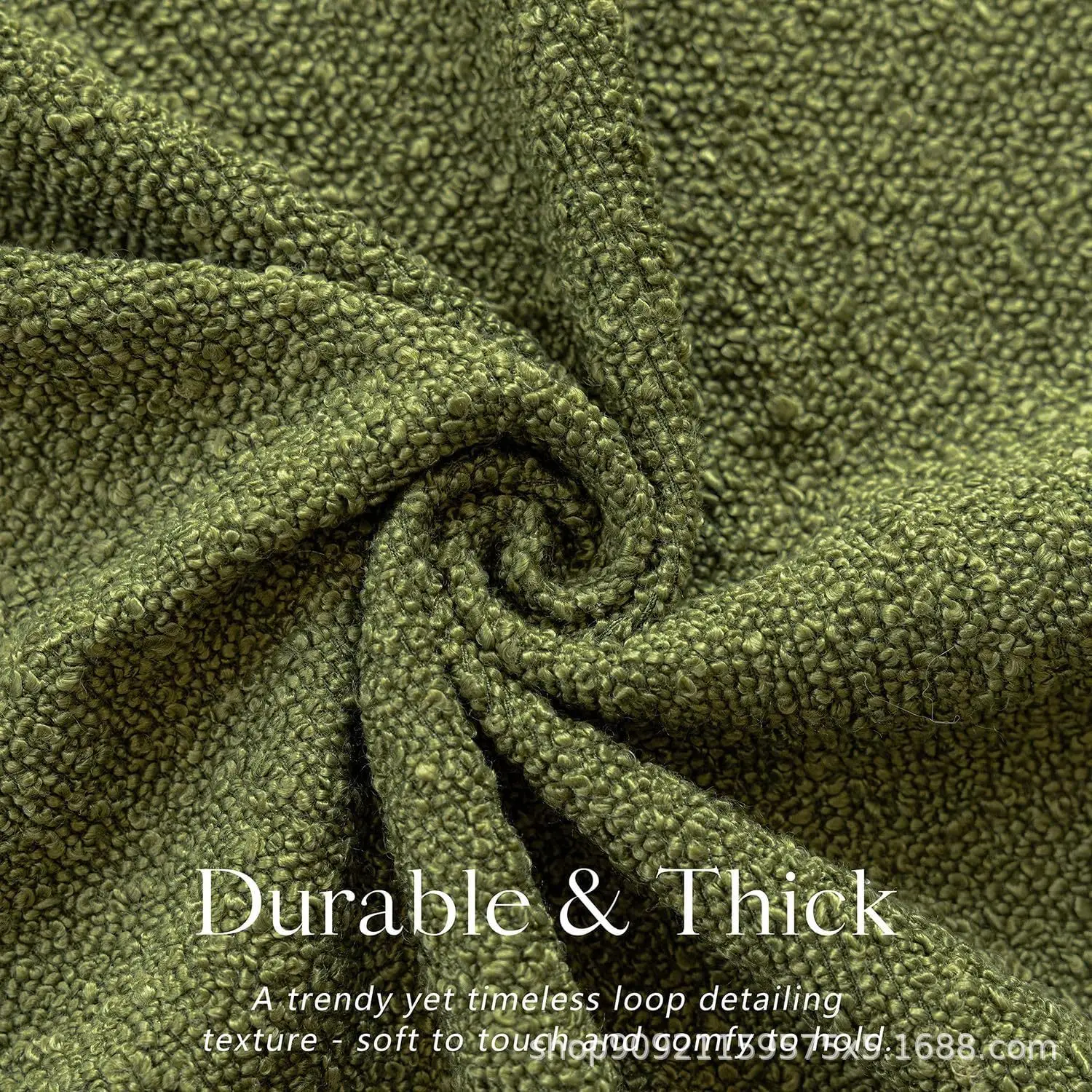 2pcs Decorative Textured Boucle Throw Pillow Covers Accent Solid Pillow Cases Cozy Soft Couch Cushion Case for Chair Sofa Decor