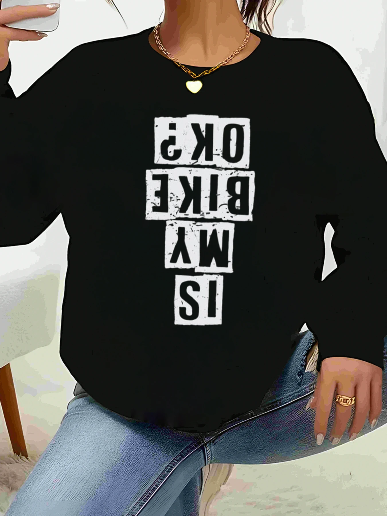 

Толстовка с принтом Ok Bikes, праздничная повседневная одежда для женщин