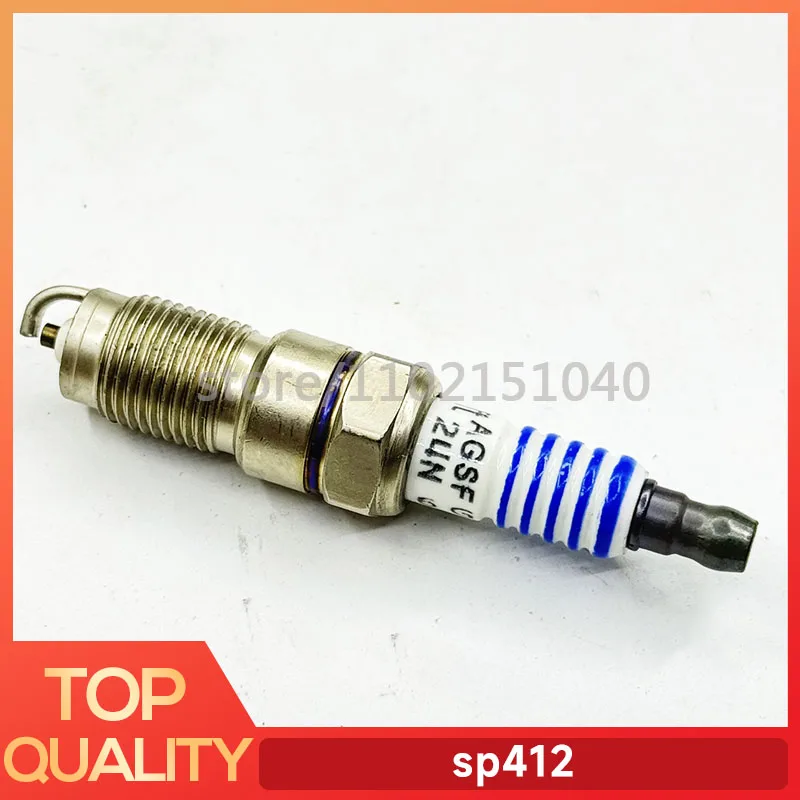 4pcs Spark plug For Ford Edge 3.5 Explorer Mustang 5.0 Iridium Gold SP412 AYFS 24N  2006 2007 2008 2009-2024 AYFS24N