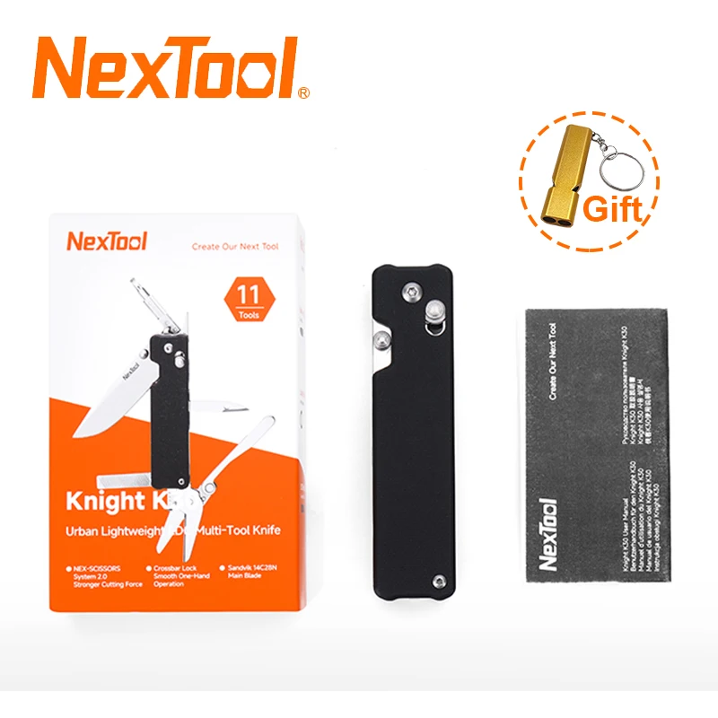 NexTool Knight K30 EDC Pocket Knife 11 In 1 Mini Multi-tool Outdoor Folding Multitool Portable Folding Survival Tool