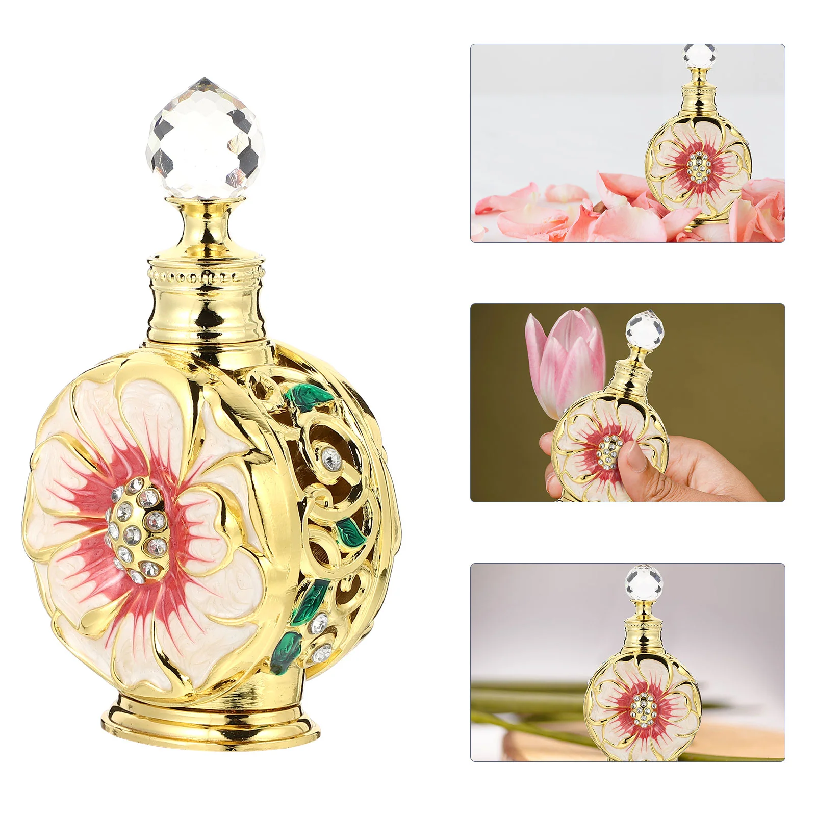 

Perfume Bottle Essential Oil Storage Glass Empty Container Vials Travel Dispenser