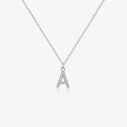 VEWANT Women 925 Sterling Silver Alphabet Initial Monogram Letter Pendant Long Necklace 2024 Luxury Fine Fashion Party Jewelry
