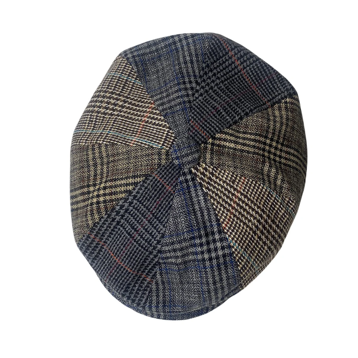 Fashion Spliced Newsboy Hat Men Lightweight Breathable Octagonal Caps Women British Gatsby Caps Woolen Hats Gorras