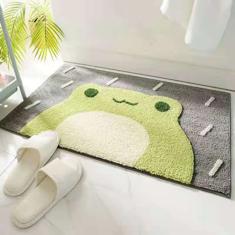 Bathroom Mat Cartoon Washable Cute Water Absorbent Non-slip Quick Dry Home Textile Bedroom Soft Household Doormats Decor New