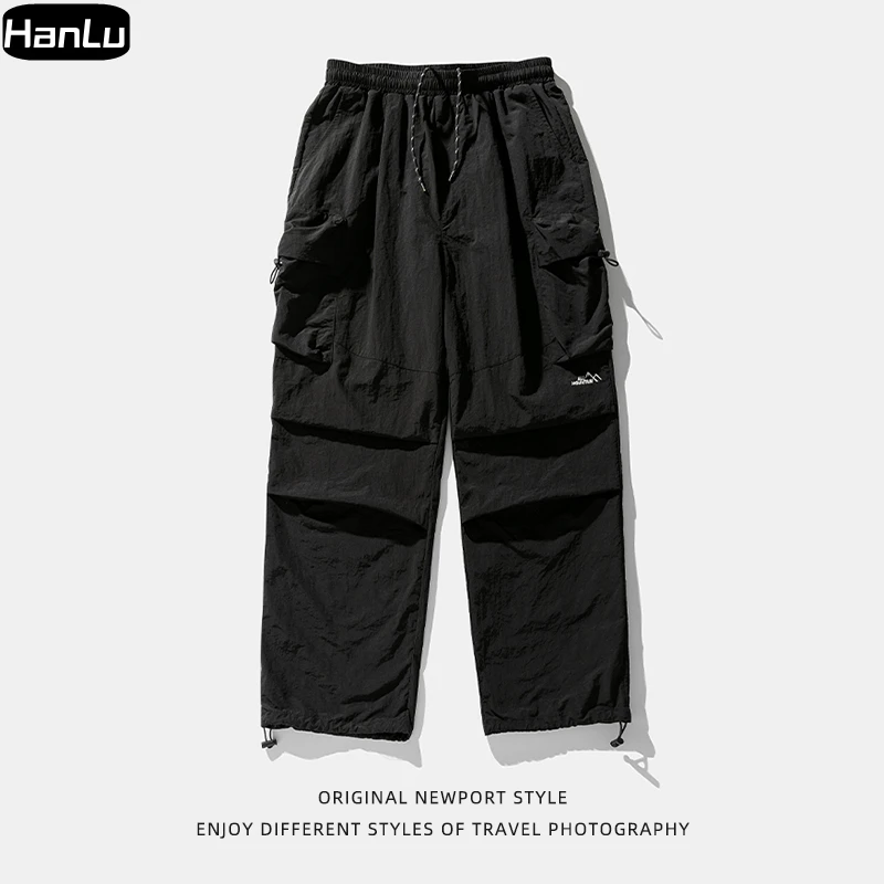 Autumn New Men\'s Fashion Street Clothing Military Sports Pants Men\'s Harajuku Water Proof Jogging Pants Black Jogging Pants