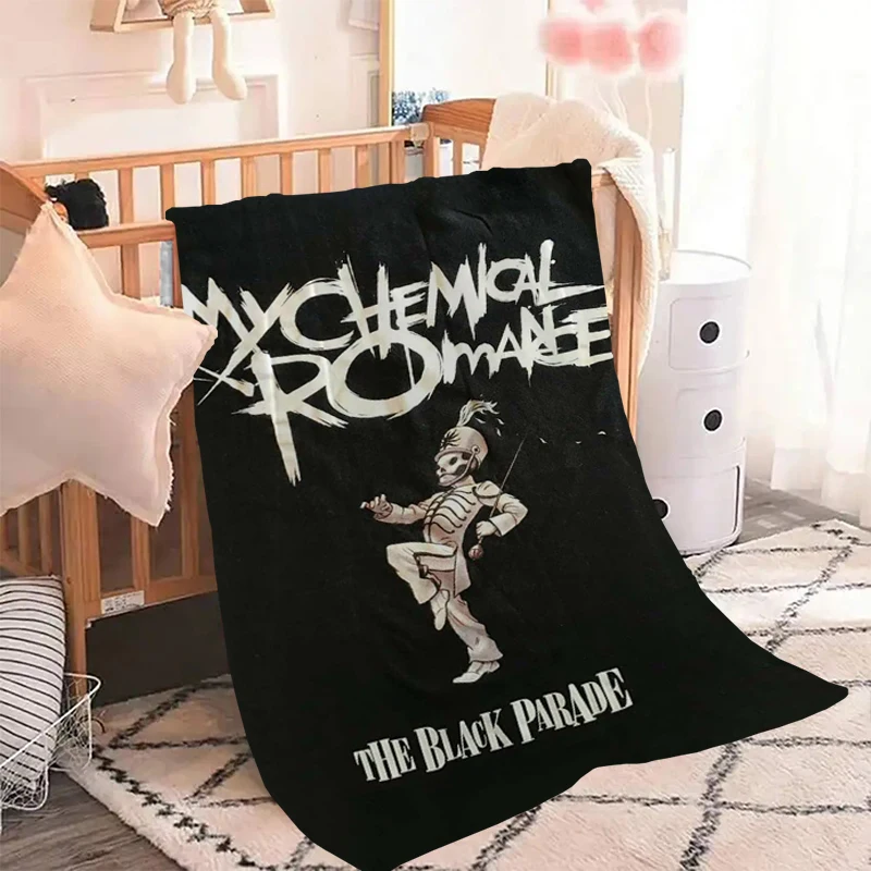 My C-Chemical R-Romance Band Throw Summer Blankets for Decorative Sofa Knee Blanket Fluffy Microfiber Bedding Bed Double Fleece