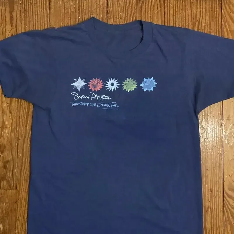 Snow Patrol BAND TAKE BACK THE CITIES TOUR NAVY T shirt FULL SIZE S 5XL