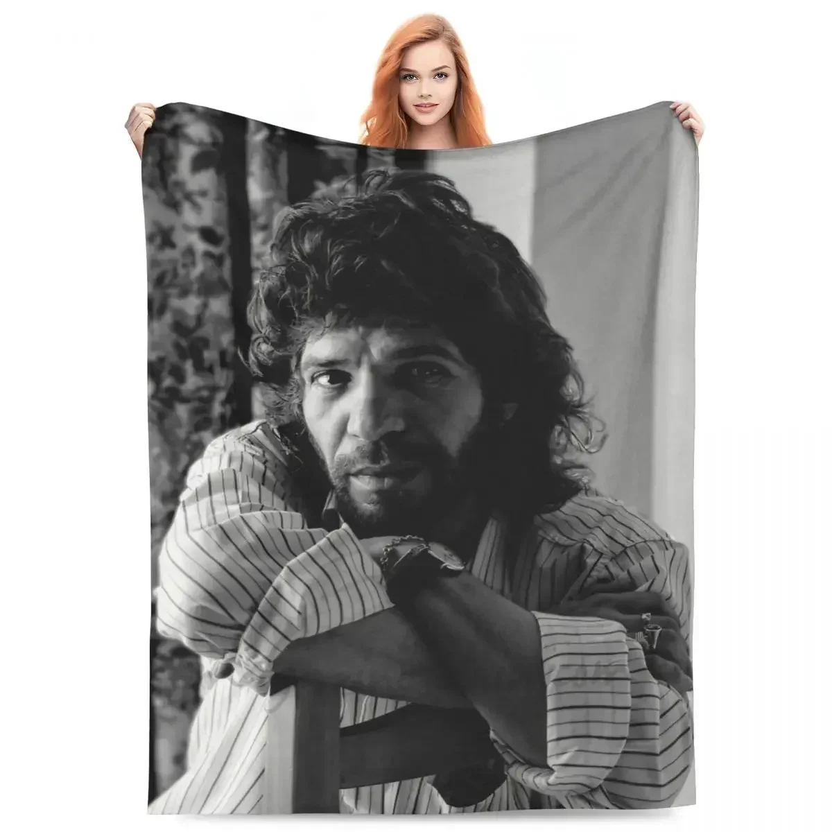 

Warm Soft Blankets Travel Office Island Shrimp Flamenco Singer Throw Blanket Musician Flannel Bedspread Chair Sofa Bed Cover