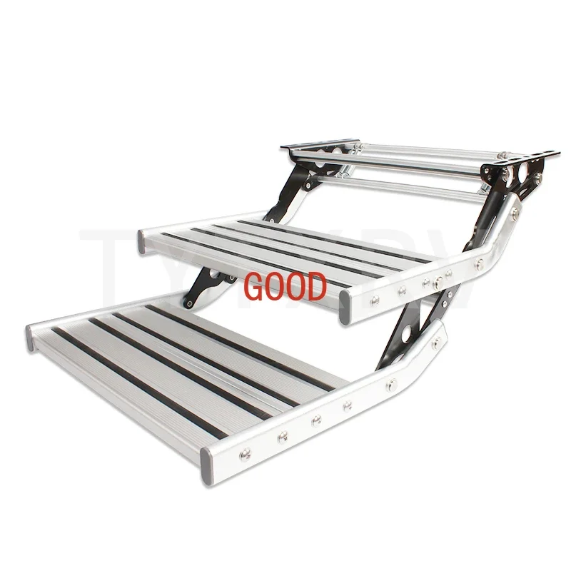 TYTXRV High Quality Aluminum Alloy Double Layer /Single Layer RV Caravan Trailer Folding Step For Camper