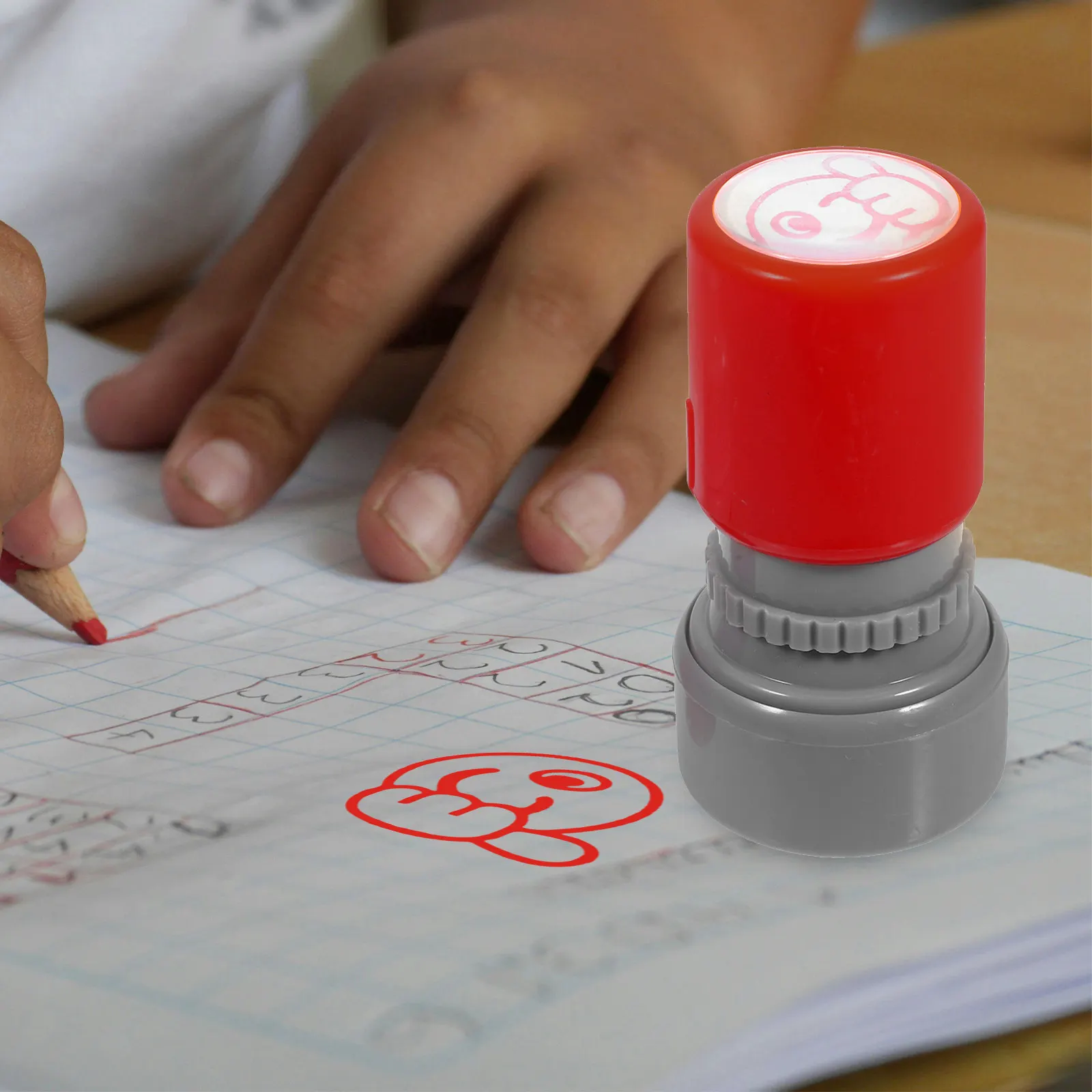 School Reward Stamper Ergonomic Design for Teachers Students Scrapbooking Classroom Home Party Praise Encouragement Stamps