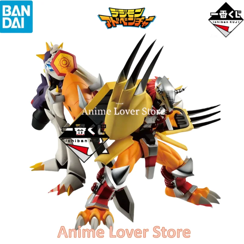 

In Stock Original BANDAI Ichiban Kuji Digimon Adventure War Greymon Omegamon Anime Figures Model Toys For Kids Gifts