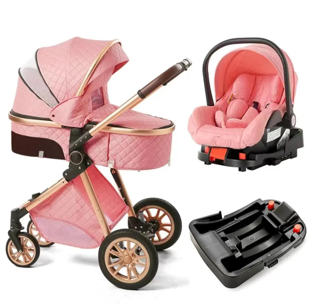 

High Landscape 2-in-1 Baby Stroller Can Be Seated Lying Down Reversing Shock-absorbing Folding Newborn Children's Stroller