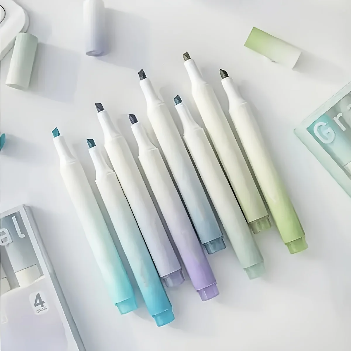 12 قلمًا موراندي في مجموعة واسعة من الألوان للملاحظات والرسومات والمجلات على السبورة البيضاء المكتبية والتقويمات