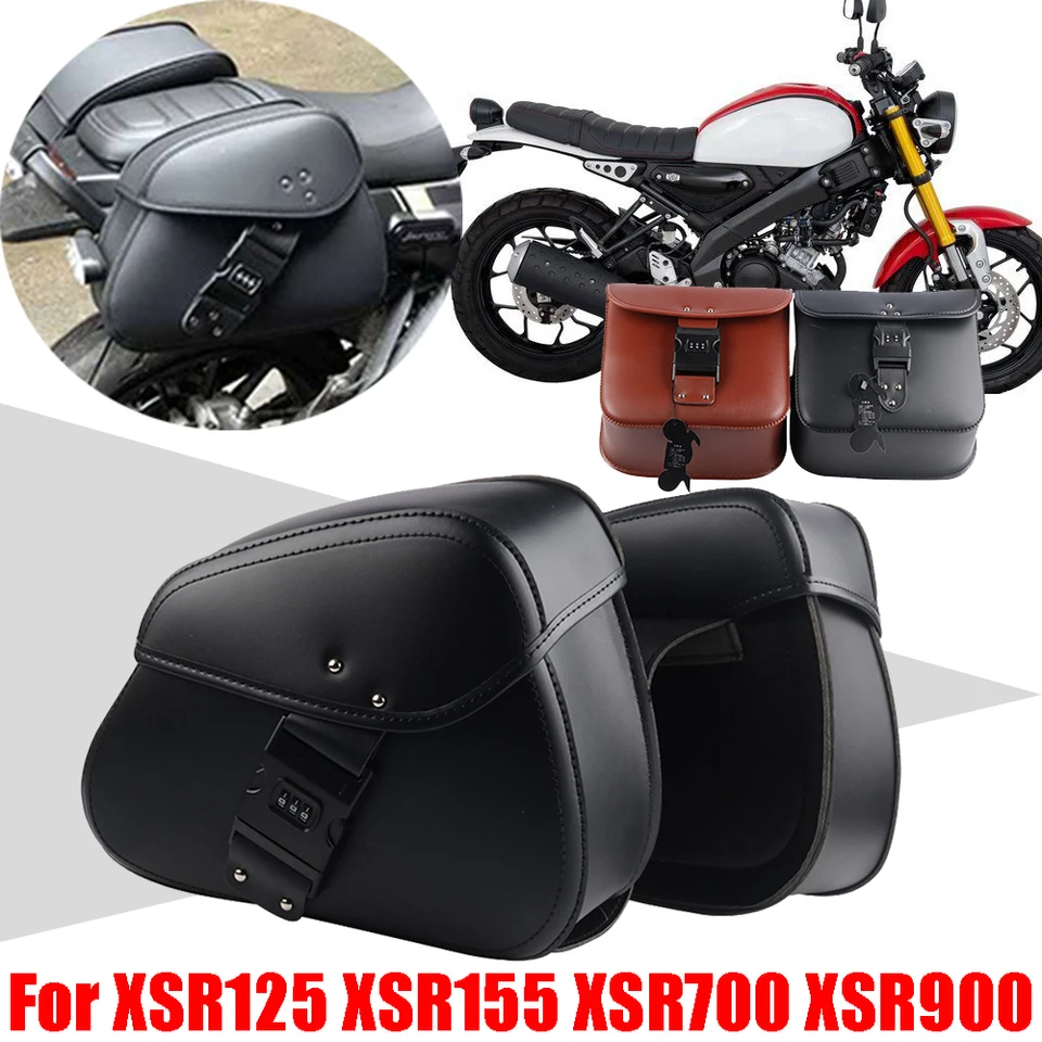 ヤマハXSR125/XSR155用防水サイドバッグ クリップ式コードロック付