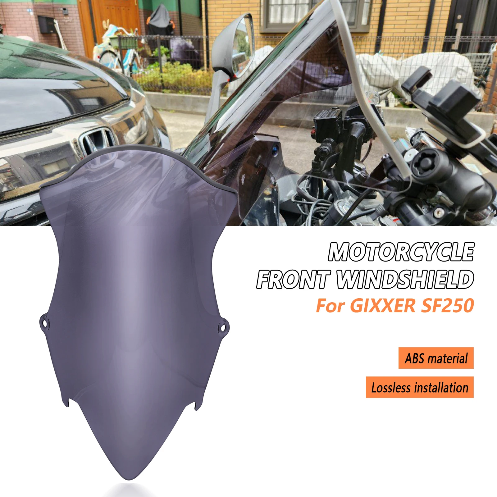 Nuevo parabrisas para motocicleta GIXXER SF250, accesorios, parabrisas delantero, cubierta, visera, alerón