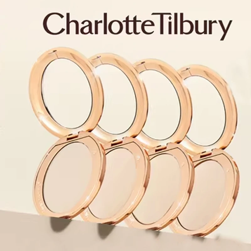 

Лимитированная серия пудры Charlotte Tilbury: Компактная матовая пудра Flawless Starlight, два оттенка, румяна, косметика, маска для губ