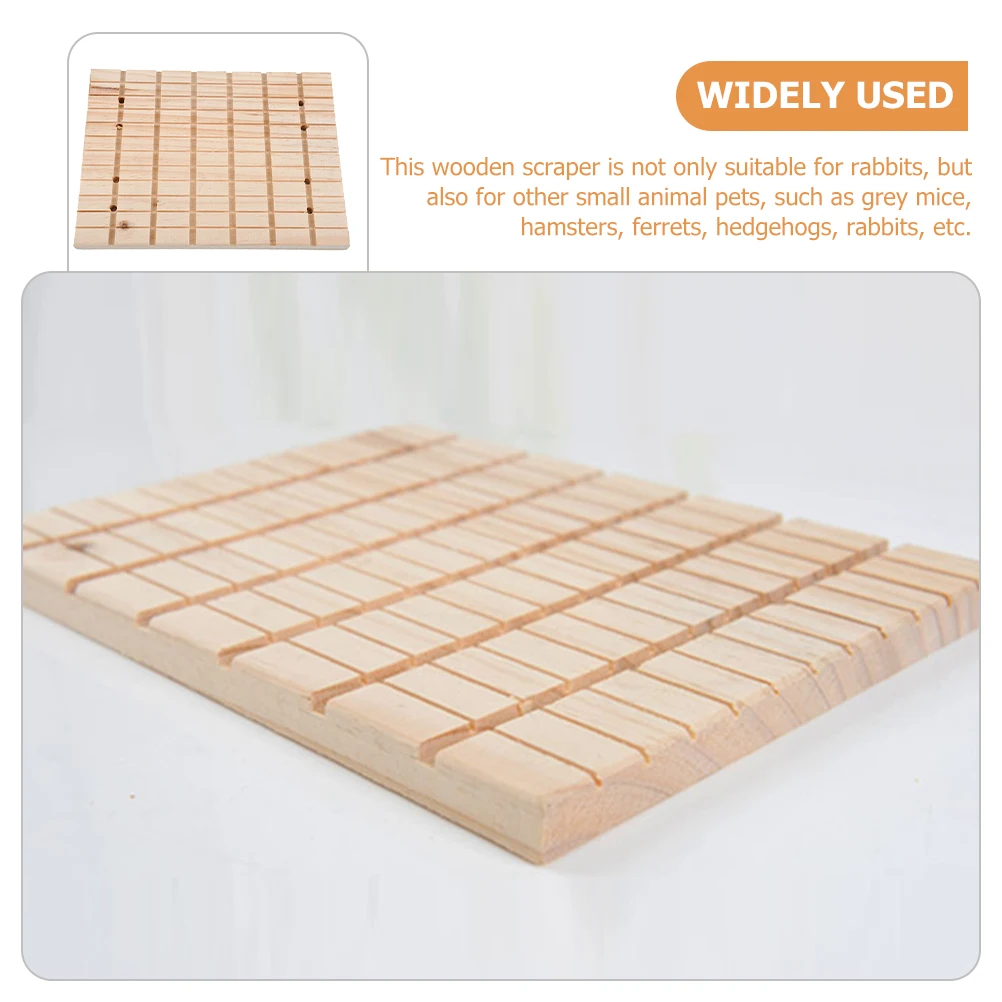 

Wooden Scratching Plate Durable Pet Toy Boards for Rabbits Grey Mice Hamsters Ferrets Hedgehogs Small Animal Accessories
