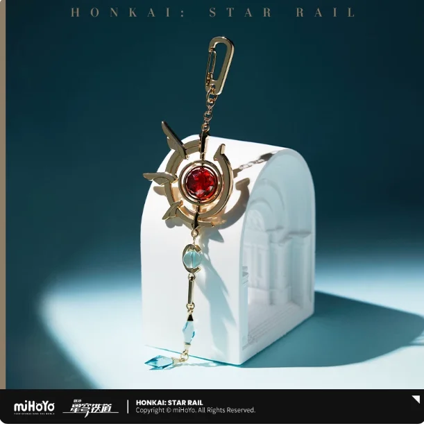 

Anime Honkai：Star Rail Anaxagoras Metal Pendant Keychain Keyrings Cosplay Collection Decor Xmas Gifts