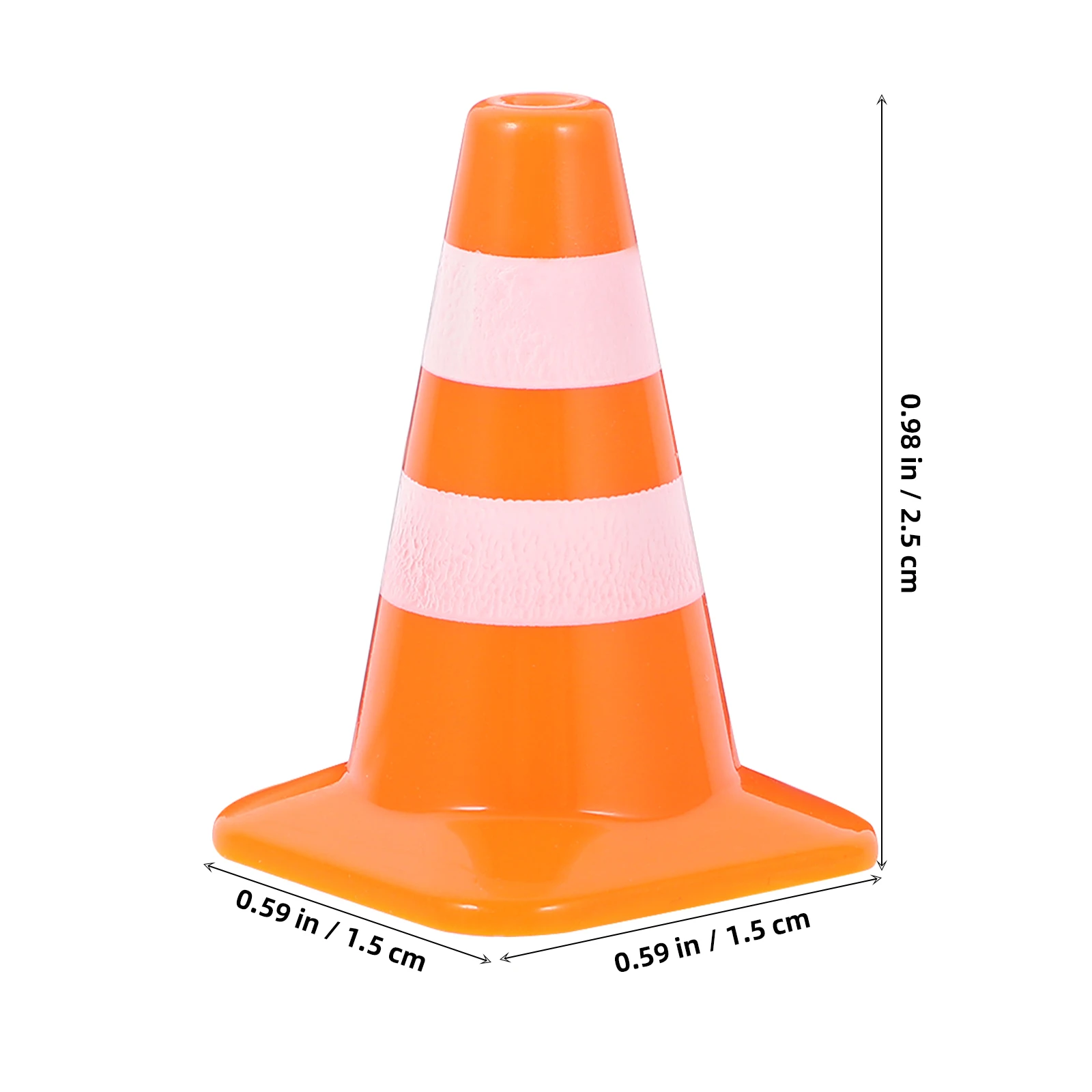 1 Set Kids Road Cones Mini Traffic Cones Miniatures Traffic Road Cones Roadblock Models Kindergarten Teaching Traffic Sign Road