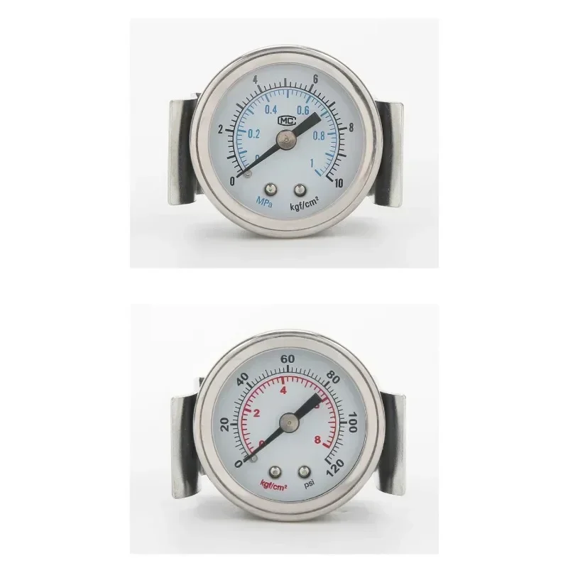 Pressure Gauge With Bracket GU-40 Installation Of Pneumatic Pressure Gauge With Wrapped Axial Panel  Digital Pressure Gauge