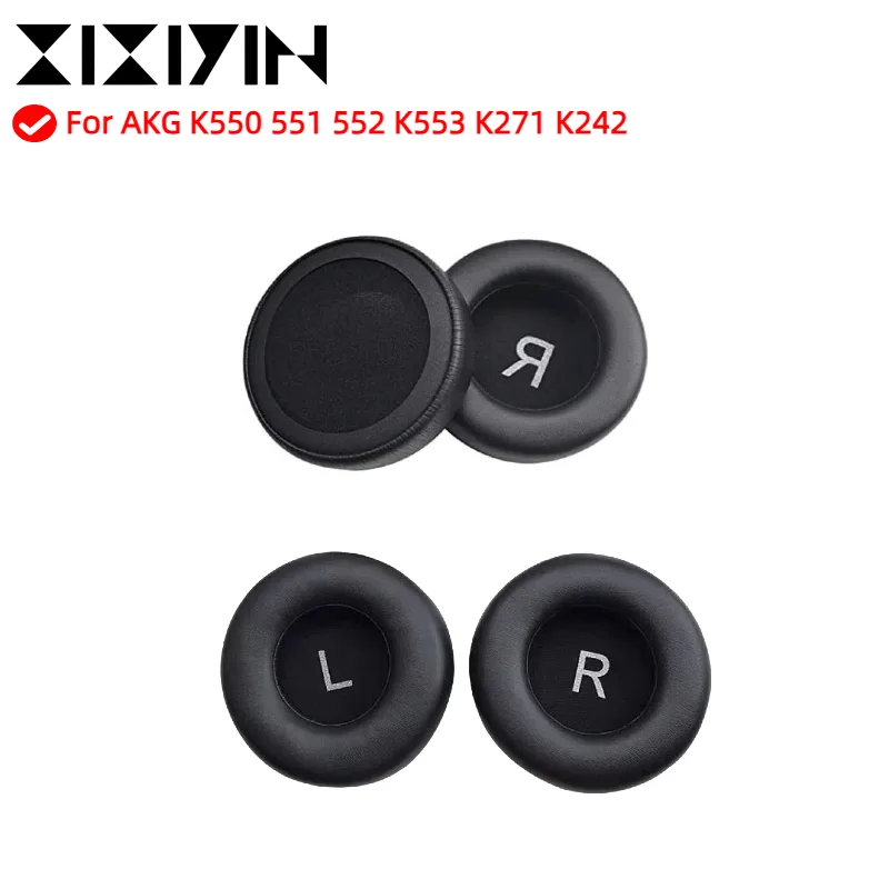 

1Pair Replacement Earpads Cushion for Akg k550 k551 k553 k 550 551 Headset Headphones Leather Earmuff Ear Cover Earcups