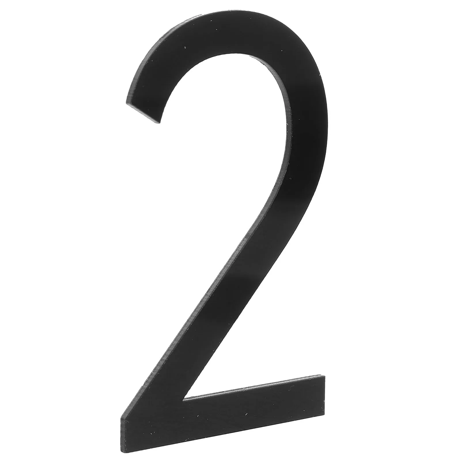 

Acrylic 3D Number Sticker Black Adhesive Door Room Office Number Address Mailbox Decal House Address Numbers