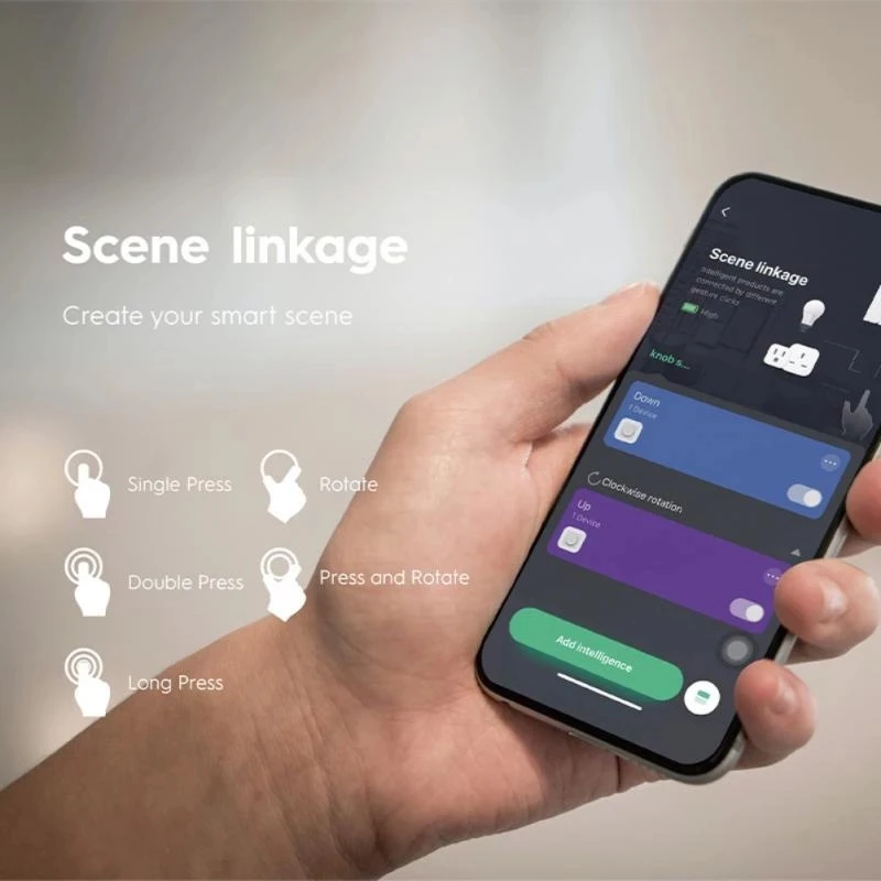 

Tuya Smart Knob Switch Smart Light Switch ZigBee Wireless Scene Button Controller Automation Scenario Via Smart Scene Button