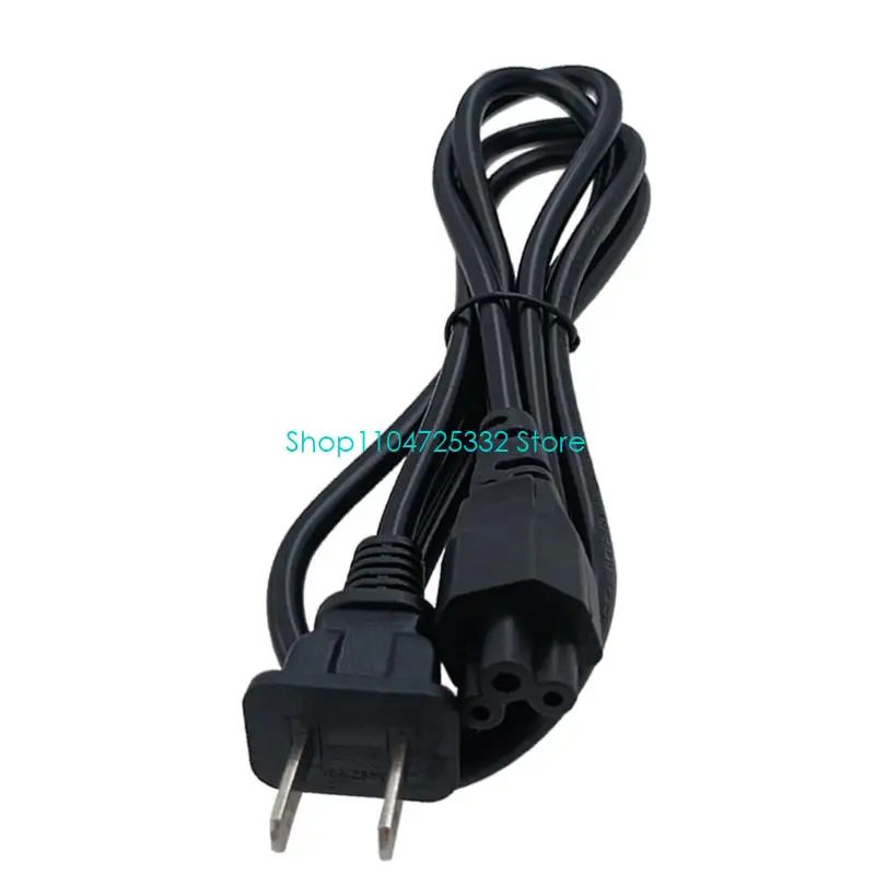 P5EA Flexible 2 Prong Laptop Charging Cable Reinforced Metal Construction Fast Charging Technology Small Portable Design