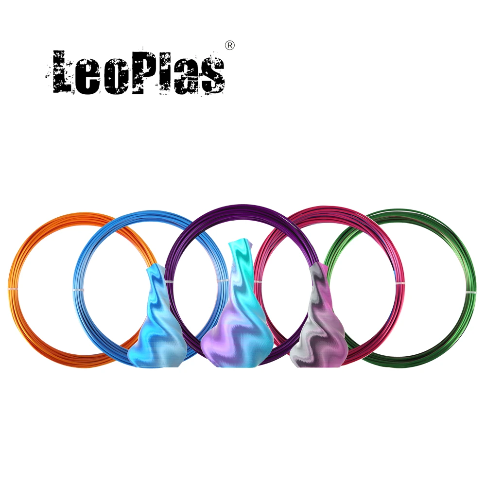 

LeoPlas Ultra Bicolor Silk PLA Filament 1.75mm 20 Meters Sample For 3D Printer Consumables Printing Supplies Plastic Material