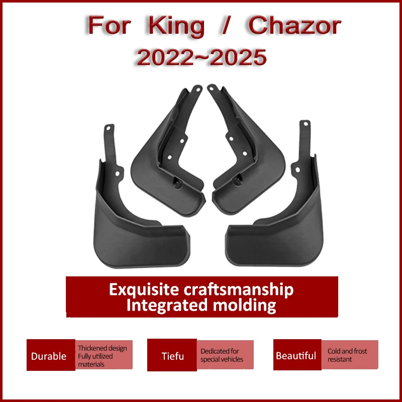 Car Mudguards For BYD King Chazor Destroyer 05 2022 2023 2024 2025 Mud Flap Splash Mudflaps Fenders Flare Guards Car Accessories