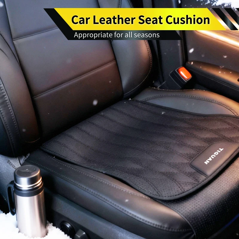 

Car Leather Seat Cushion Universal Anti Slip Cover Auto Interior Accessories For VW Tiguan GTI Polo Golf Passat Scirocco Jetta