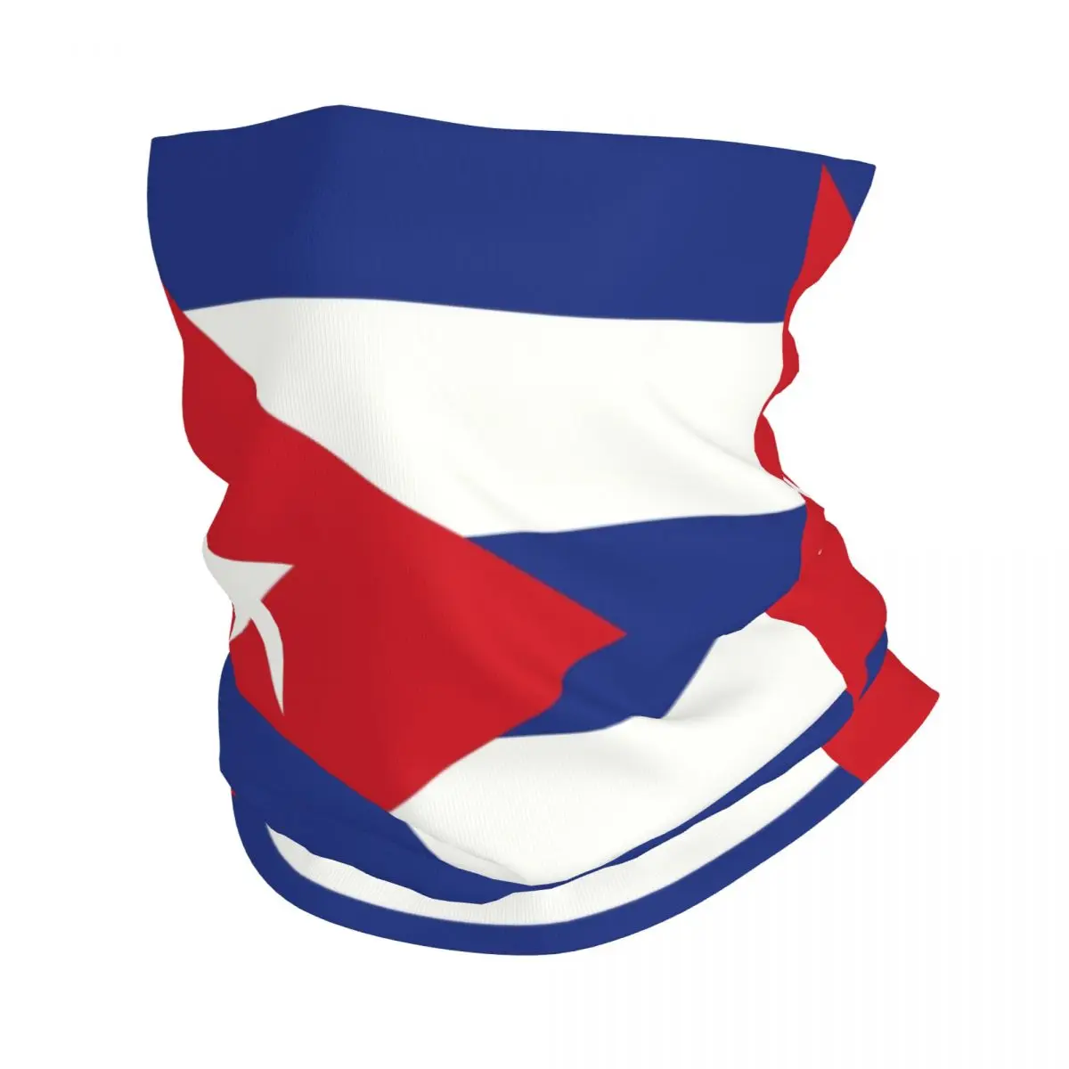 Cuba Flag Bandana Neck Gaiter Windproof Face Scarf Cover Men Women Cuban Patriotic Headband Tube Balaclava