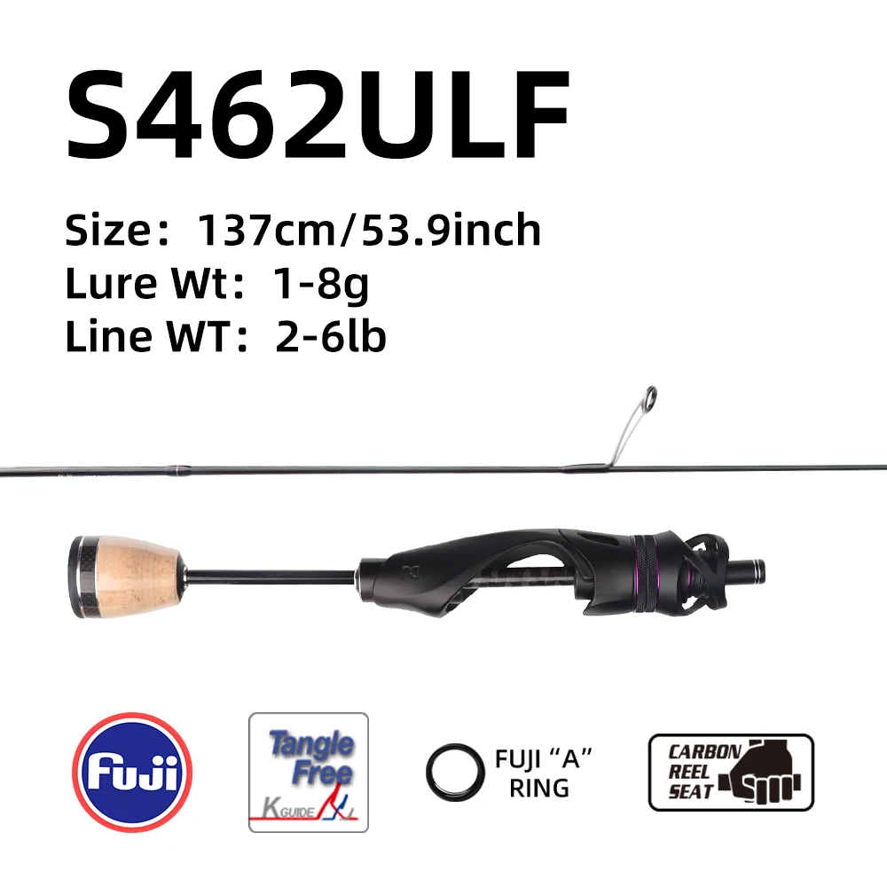 fishingfans Fishing fans fuji alconite guide ul ultraleichte Angelrute feste Spitze für Forellen crappie kleine Fisch rassel rolle Sitz Angelrute 4