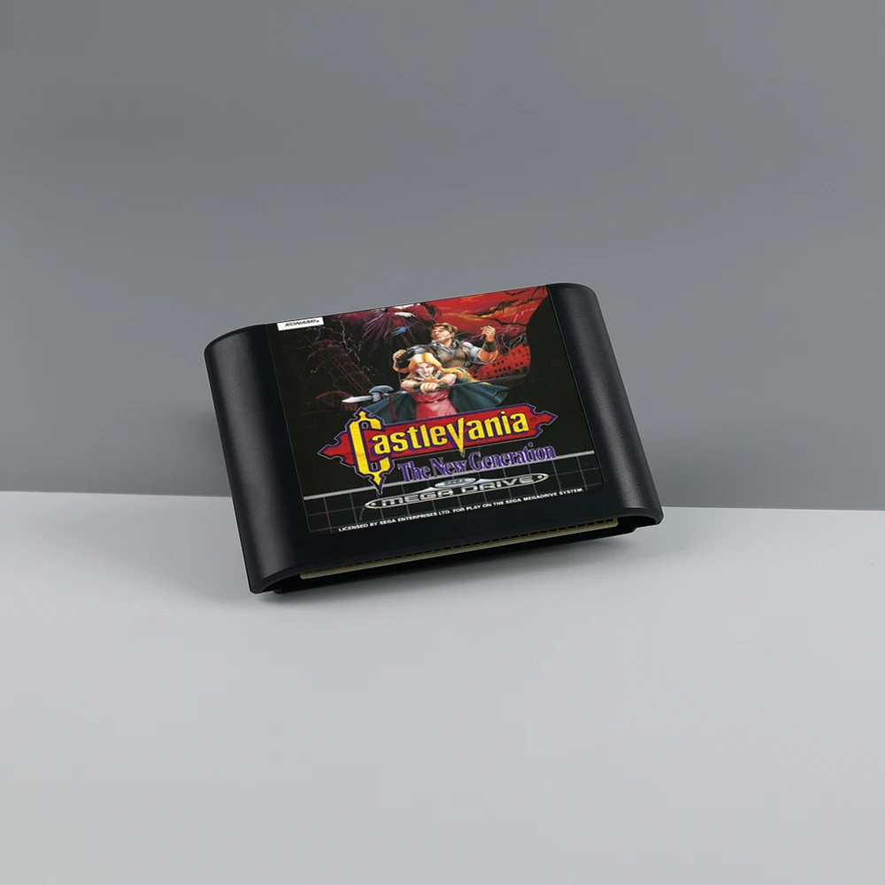 Castlevania The New Generation 16 Bit MD Game Card with Box Manual for Sega Megadrive Video Game Console Cartridge