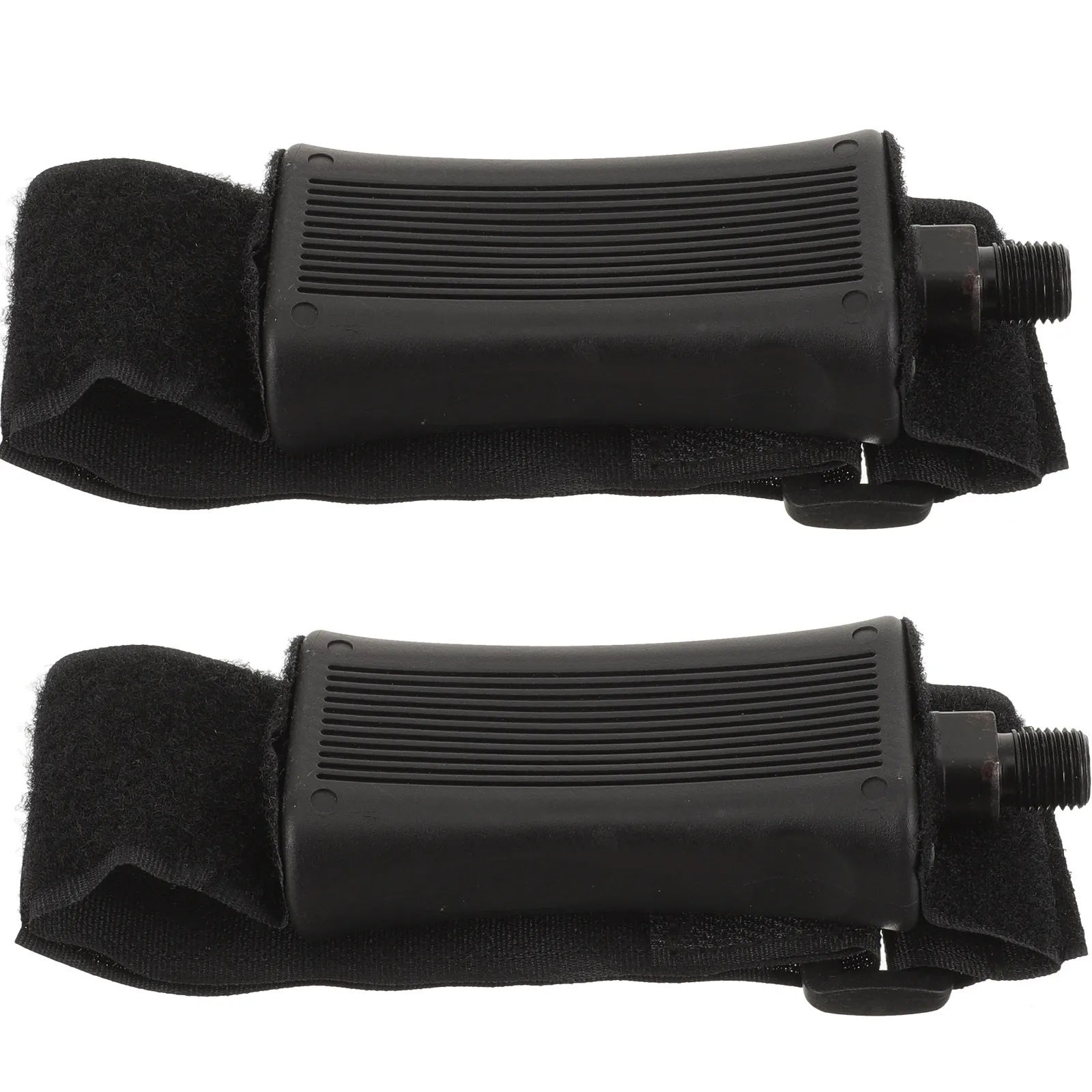 

1 пара противоскользящих велосипедных педалей с пластиковыми липкими ремешками, широкой поверхностью, для фитнеса в помещении, замена педалей для велотренажера, аксессуары для велоспорта