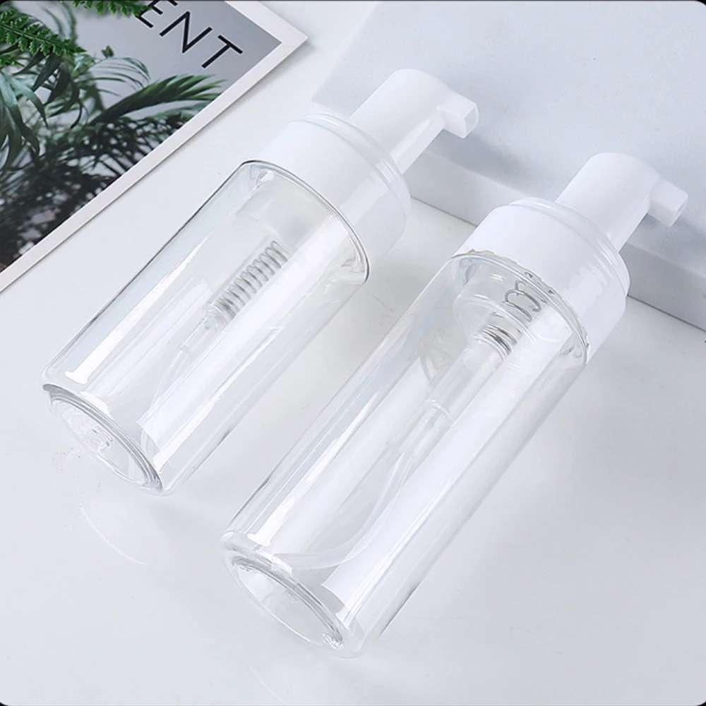 Foam Pump Bottle 100/150/200ml Plastic Empty Cosmetic Dispenser for Tattoo Soap Face Eyelashes Soap Cleaner Foam Bottle view 5
