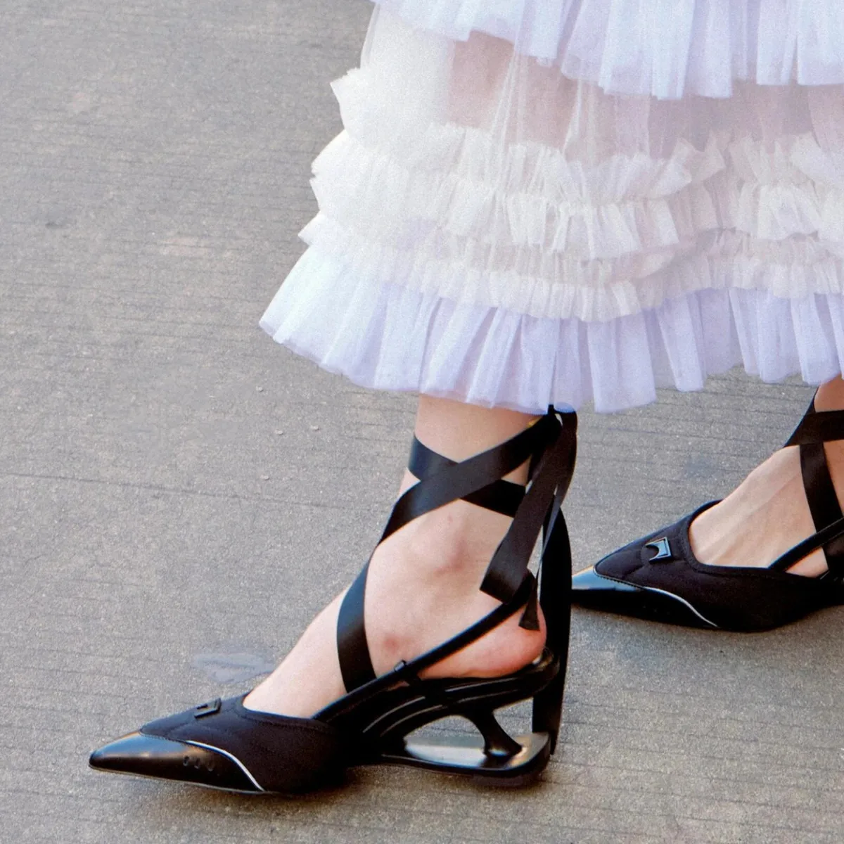 Cross Strap Pointed Toe High Heels Sandals Women's Back Strap Hollow Out Special Heel Pumps Elegant Party Wedding Dress Sandals