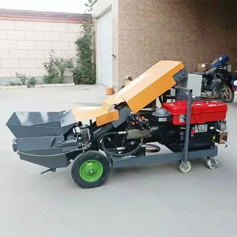 

Diesel Engine Concrete Pump Small Portable Concrete Pump for Sale Hot Sale New Product Mobil Concrete Mixer